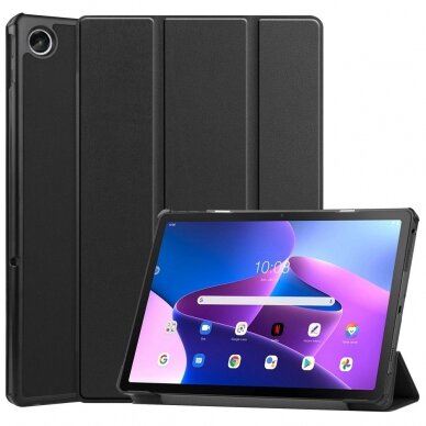 Lenovo Tab M10 PLUS (3rd Gen) juodas TRIFOLD dėklas