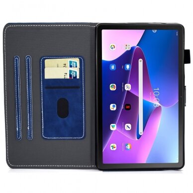 Lenovo Tab M10 PLUS (3rd Gen) mėlynas VELVET dėklas 2