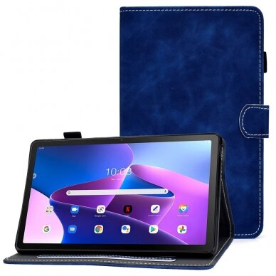 Lenovo Tab M10 PLUS (3rd Gen) mėlynas VELVET dėklas