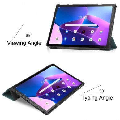 Lenovo Tab M10 PLUS (3rd Gen) dark green TRIFOLD dėklas 3