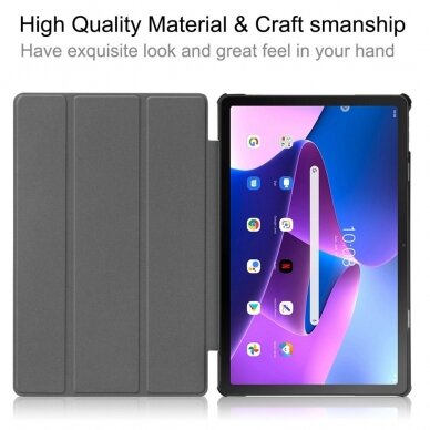 Lenovo Tab M10 PLUS (3rd Gen) dark green TRIFOLD dėklas 5