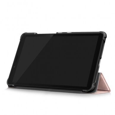 Lenovo Tab M7 rausvas TRIFOLD dėklas 6