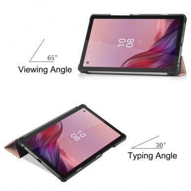 Lenovo Tab M9 9" gold TRIFOLD dėklas 3