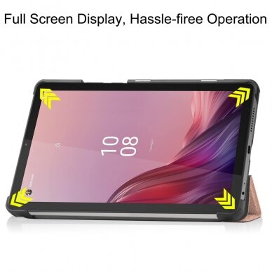 Lenovo Tab M9 9" gold TRIFOLD dėklas 4