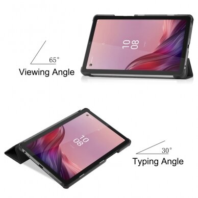 Lenovo Tab M9 9" juodas TRIFOLD dėklas 3