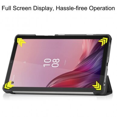 Lenovo Tab M9 9" juodas TRIFOLD dėklas 4