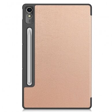 Lenovo Tab P12 12.7" rose gold TRIFOLD dėklas 9