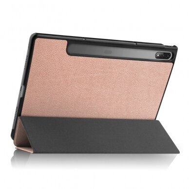 Lenovo Tab P12 PRO 12.6" rose gold TRIFOLD dėklas 5