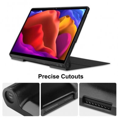 Lenovo Yoga Tab 13/Yoga Pro 13 juodas TRIFOLD dėklas 1