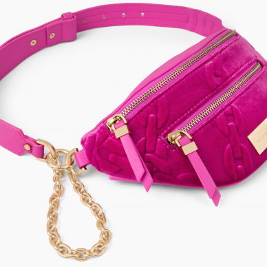 Lola Utility iDeal Of Sweden Belt Bag Velour Hyper Pink 3