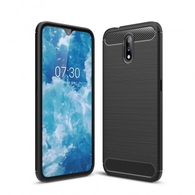 Nokia 2.3 juoda CARBON FIBER nugarėlė