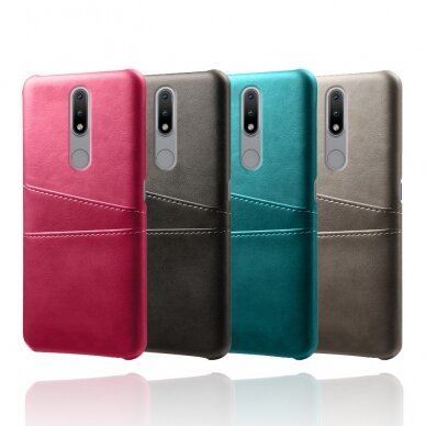 Nokia 2.4 Tracy Leather Card juoda nugarėlė 5