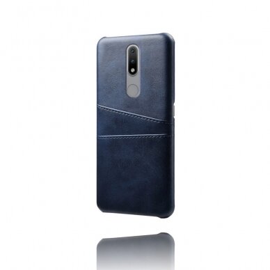 Nokia 2.4 Tracy Leather Card mėlyna nugarėlė 2