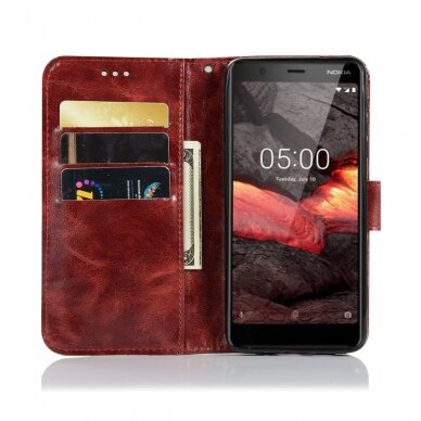 NOKIA 3 2018/3.1 bordo spalvos VINTAGE3 dėklas 3