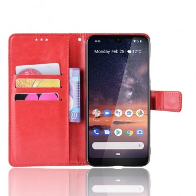 Nokia 3.2 raudonas k.flexi šonu dėklas 3