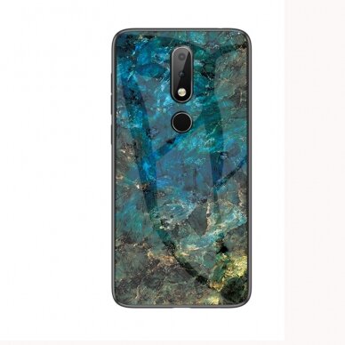 Nokia 4.2 marble glass nugarėlė Blue 1