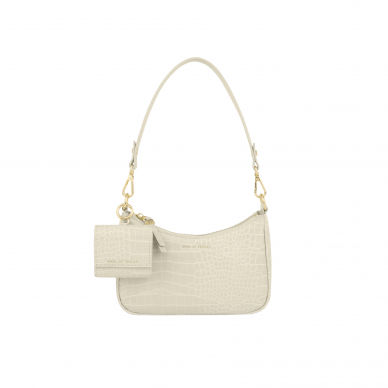 Nora Shoulder iDeal Of Sweden Bag Cream Beige Croco