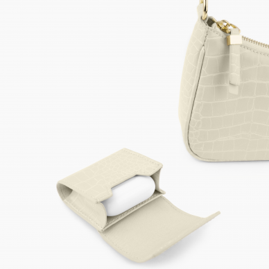 Nora Shoulder iDeal Of Sweden Bag Cream Beige Croco 1