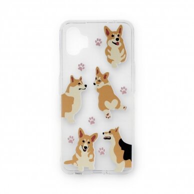 Nothing Phone 1 clear nugarėlė Corgi Design00303