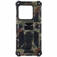 OnePlus 10 PRO 5G žalia camouflage ARMOR METAL nugarėlė