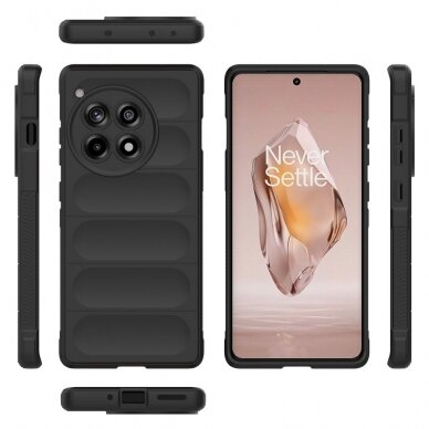 OnePlus 12R 5G black Tracy Anti-slip Rugged nugarėlė 7