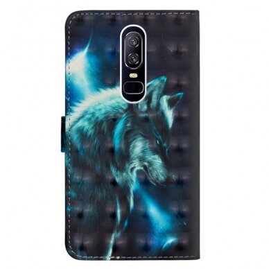 OnePlus 6 tracy fashion 3D dėklas Wolf 3