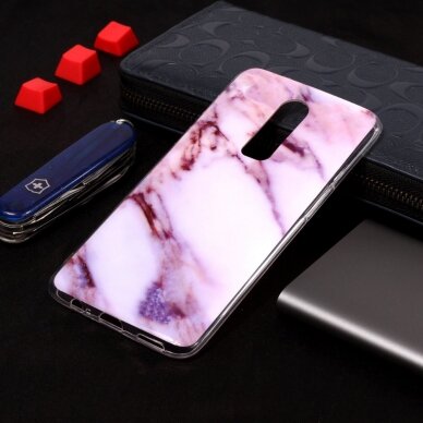 OnePlus 6 Tracy nugarėlė Purple Marble 3