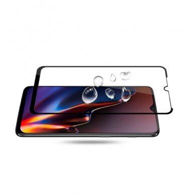 OnePlus 6T juodas pilnas 5D apsauginis stiklas 4