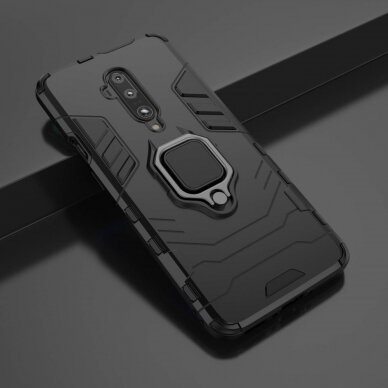 OnePlus 7 PRO juoda Tracy RING ARMOR nugarėlė 6