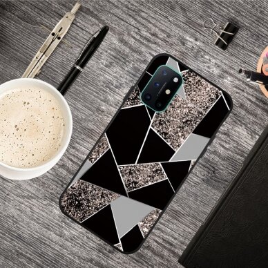 OnePlus 8T Tracy nugarėlė Geometric marble black 1