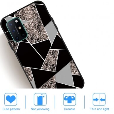 OnePlus 8T Tracy nugarėlė Geometric marble black 4