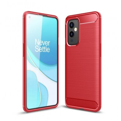 OnePlus 9 raudona LYGCARBON nugarėlė