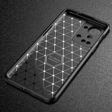 OnePlus Nord 2T 5G juoda Carbon Fiber nugarėlė 6