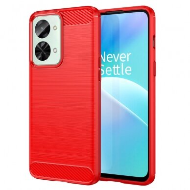 OnePlus Nord 2T 5G raudona Tracy LYGCARBON nugarėlė