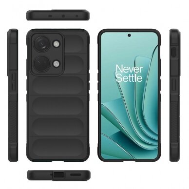 OnePlus Nord 3 5G juoda Tracy Anti-slip Rugged nugarėlė 6