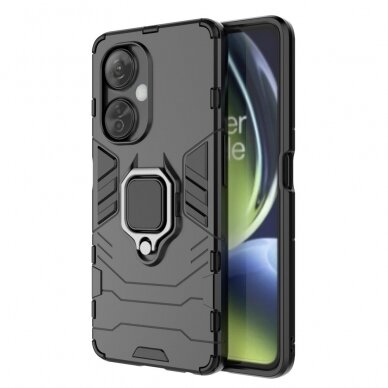 OnePlus NORD CE 3 Lite 5G juoda Tracy RING ARMOR nugarėlė