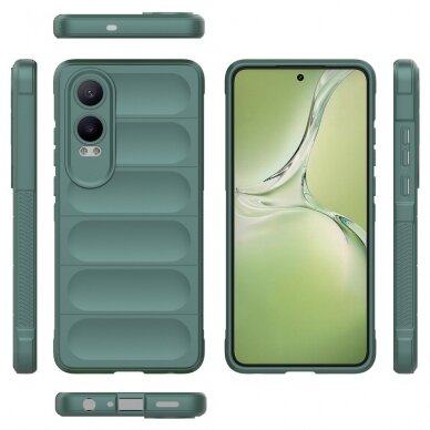 OnePlus Nord CE 4 Lite 5G green Tracy Anti-slip Rugged nugarėlė 5