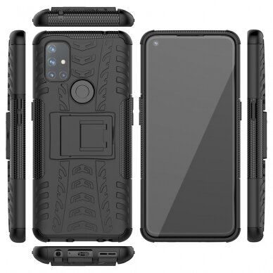 OnePlus NORD N10 5G juoda DEFENDER nugarėlė 9