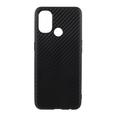 OnePlus NORD N100 juoda CARBON FIBER nugarėlė