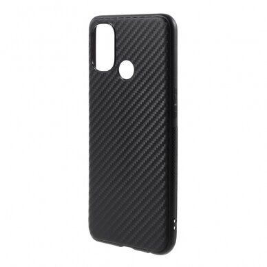 OnePlus NORD N100 juoda CARBON FIBER nugarėlė 2