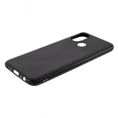 OnePlus NORD N100 juoda CARBON FIBER nugarėlė 4