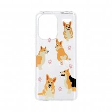 Samsung A05s 5G clear nugarėlė Corgi Design00303