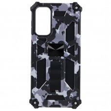 Samsung A14 5G juoda camouflage ARMOR METAL nugarėlė