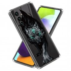 Samsung A34 5G Tracy clear nugarėlė Fierce Wolf