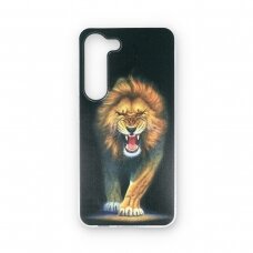 Samsung S23 clear nugarėlė Lion Design00101