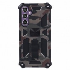 Samsung S23 FE green camouflage ARMOR METAL nugarėlė