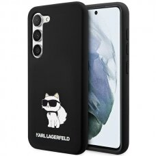 Samsung S24 black Silicone Choupette KARL LAGERFELD nugarėlė