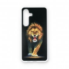 Samsung S24 clear nugarėlė Lion Design00101