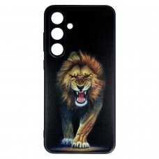 Samsung S24 FE black nugarėlė Lion Design00101