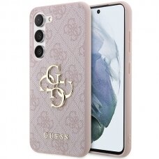 Samsung S24 PLUS pink Big Metal Logo GUESS nugarėlė